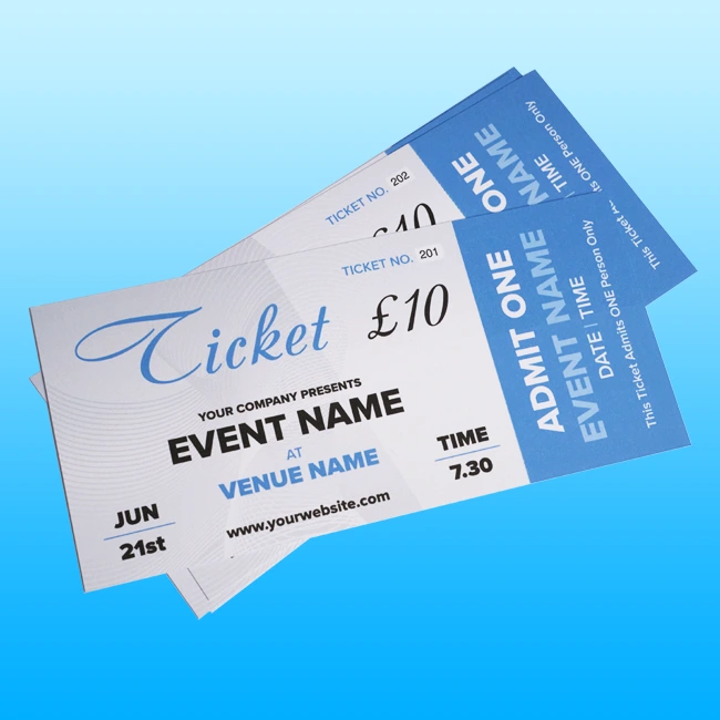 Ticket Printing Stourbridge